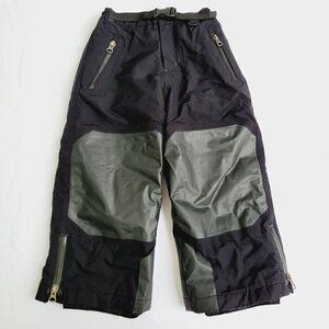 Land's End Kid's Black Waterproof Insulated Snow Pants - size 4